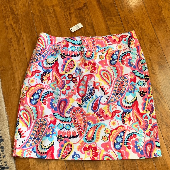 Talbots petites fully‎ lined paisley mini. NWT. Retail 110 - Picture 1 of 5